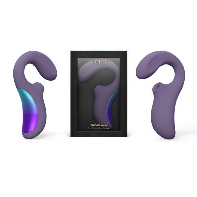LELO Enigma Wave Triple Motor Come Hither Sonic Massager Cyber Purple LELO9332 7350075029332 Multiview