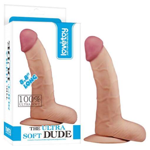 The Ultra Soft Dude - Flesh 22.3 cm (8.8'') Dong - LV1085