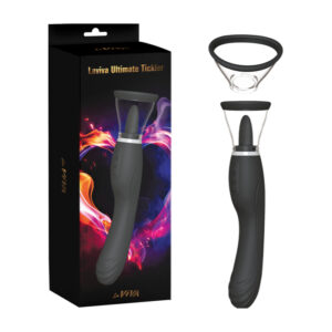 La VIva Ultimate Tickler Clitoral Toy with Insertable Handle Vibrator Black CN 740443442 759746434425 Multiview