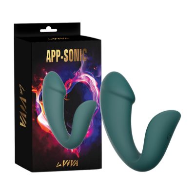 La Viva App Sonic App Enabled Dual Stimulation Vibrator Green CN 812057688 759746576880 Multiview