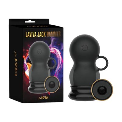 LaViva Jack Hammer Thrusting Rotating Vibrating Stroker Masturbator Black CN 537935746 759746357502 Multiview