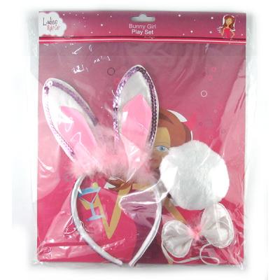 Ladies Night Out Bunny Girl Play Set Ears, Tail, Bow Tie