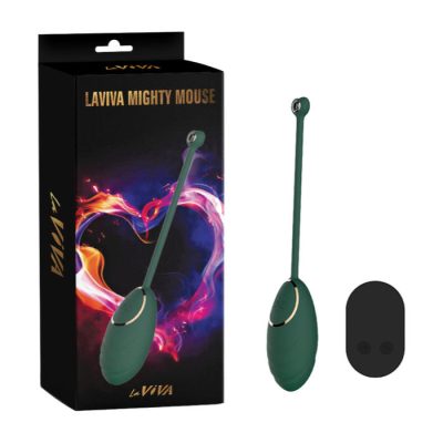 Laviva Mighty Mouse Wireless Remote Control Egg Vibrator Teal Green CN 841532309 759746323095 Multiview