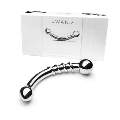 Le Wand Bow Stainless Steel G Spot Wand Dildo Chrome Silver LW022 4890808234068 Multiview