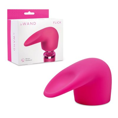 Le Wand Massager Flick Flexible Silicone Attachment Pink LW 048 4890808278222 Multiview