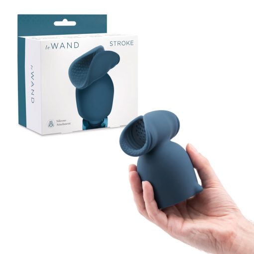 Le Wand Massager Stroke Penis Play Silicone Attachment Blue LW 049 4890808278239 Multiview