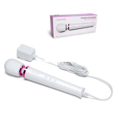 Le Wand Petite Plug In Vibrating Massager White Pink LW050WHT 4890808279045 Multiview