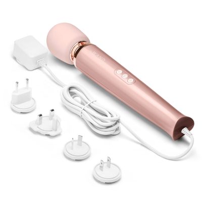 Le Wand Plug In Vibrating Massager Rose Gold LW 020RG 4890808279021 Intl Adaptor Detail