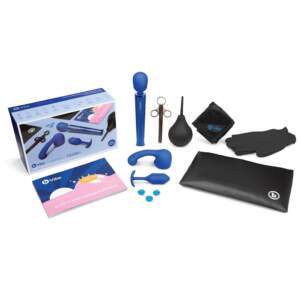 Le Wand and b Vibe Anal Massage and Education Set 10pc Blue BV 025 4890808229903 Contents Boxview