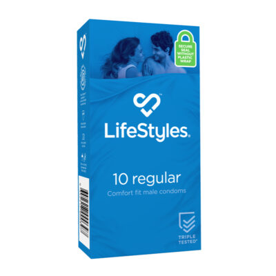 Lifestyles Regular Condoms 10pk 9352417000397 Boxview