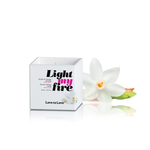 Light My Fire Kissable Massage Candle White Musk Scented 80ml 6040652 3700436040652 Detail