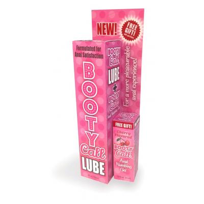 Little Genie Booty Call Duo Pack Anal Lube Anal Gel Cherry Flavour LGBT-306 685634101912