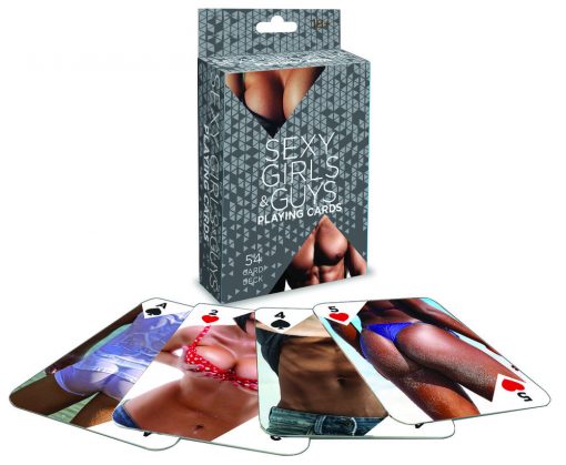 Little Genie Sexy Girls and Guys Playing Cards BG073 685634102650 Multiview
