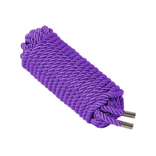 Love In Leather 10 metre silky silk satin luxury luxe bondage rope shibari fetish Purple ROP002PUR 1815160021623 Detail