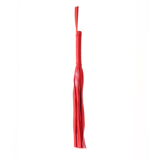 Love in Leather Berlin Baby Faux Leather Flogger Whip Red B WHI01RED 2238909185407 Detail