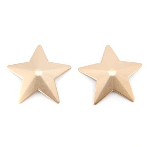 Love in Leather Iron Star Nipple Pasties Gold NIP043GLD 1491604371242 Detail