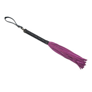 Love in Leather Suede Leather Flogger Whip Pink WHI007PNK 2389007169148 Detail