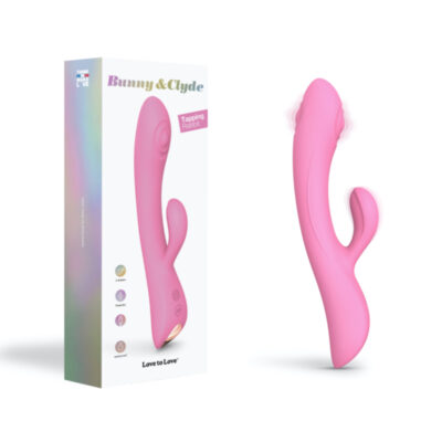 Love to Love Bunny and Clyde Tapping Rabbit Vibrator Pink 6032619 3700436032619 Multiview
