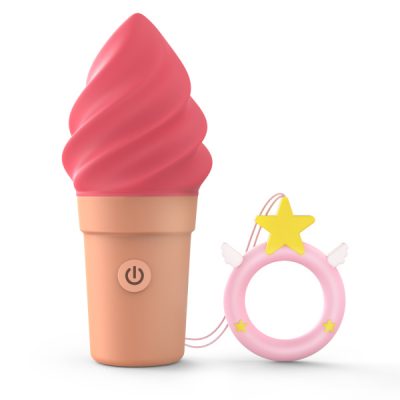 Love to Love Cand Ice Ice Creamed Shaped Clitoral Vibrator Raspberry Jolly 6032732 3700436032732 Detail