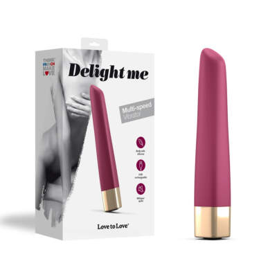 Love to Love Delight Me Rechargeable Vibrator Plum 6032169 3700436032169 Multiview