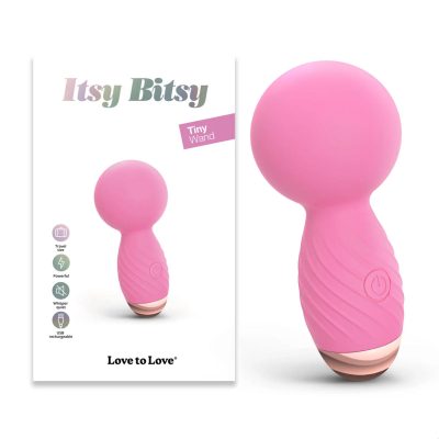 Love to Love Itsy Bitsy Rechargeable Mini Wand Massager Pink 6033005 3700436033005 Multiview