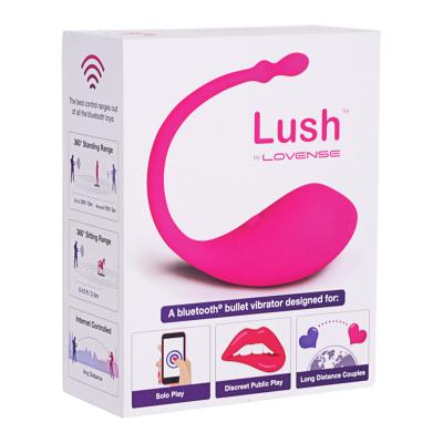 Lovense Lush Smartphone App Egg Vibrator Pink 0714449810679 Boxview