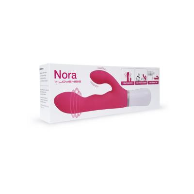 Lovense Nora Smartphone App Rabbit Vibrator Pink 0714449810723 Boxview