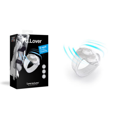 LovetoLove G Lover Vibrating G Spot Cock Ring Clear 6031940 3700436031940 Multiview