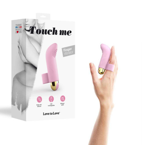 LovetoLove Touch Me Rechargeable Finger Vibrator Pink 6032121 Multiview