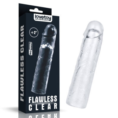 Lovetoy 2 Inch Penis Extender Sleeve Clear LV314014 6970260909136 Multiview