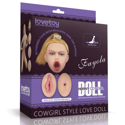 Lovetoy Fayola Horny Cowgirl Love Doll Light Flesh LV153013 6970260906647 Boxview