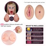 Lovetoy Horny Boobie Doll Inflatable Love Doll with Silicone Breasts Light Flesh LV153002 6970260906463 Multi Features Detail