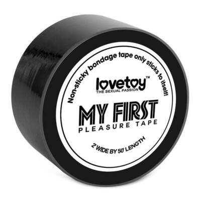 Lovetoy My First Pleasure Tape Non Stick Bondage Tape 50ft 15m Black 4700120 01 6970260905718 Boxview