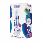 Lusty 7 Inch Dong with Balls Clear AL20710 8433345207100 Boxview