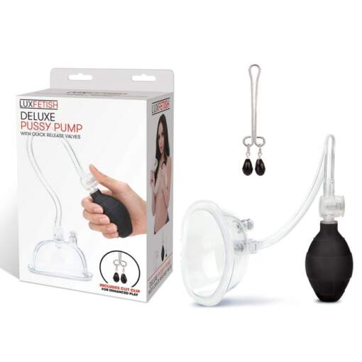 Lux Fetish pussy pump clit clamp included LF5212 4890808229552 Multiview