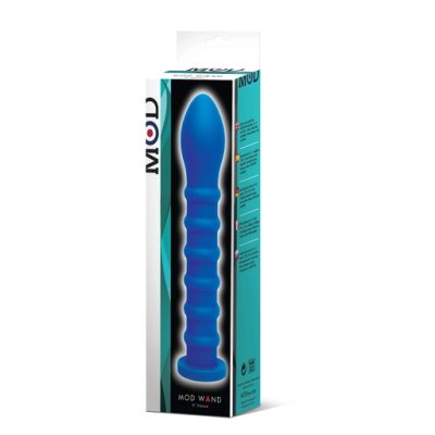 MOD Toys MOD WAND Ribbed Wand Dildo Attachment Blue 19457 814137028277 Boxview