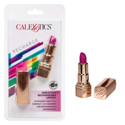 Calexotics Rechargeable Hide and Play Lipstick Magenta SE-2930-35-2 716770093677
