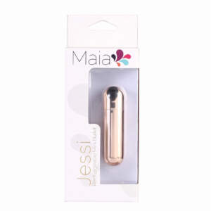 Maia Toys Jessi Rechargeable Waterproof Bullet Vibrator Rose Gold 330RG 5060311472618 Boxview