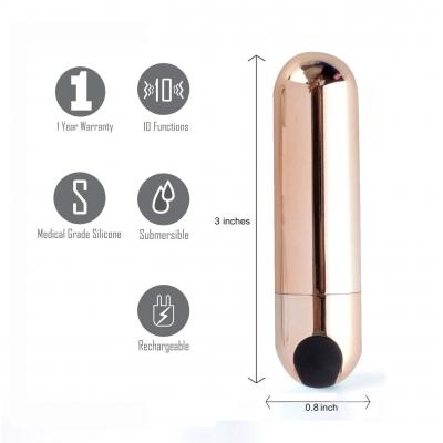 Maia Toys Jessi Rechargeable Waterproof Bullet Vibrator Rose Gold 330RG 5060311472618 Info Detail