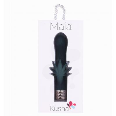 Maia Toys Kusha Weed Leaf Rechargeable Rabbit Vibrator Green MA 16 08 5060311472939 Boxview