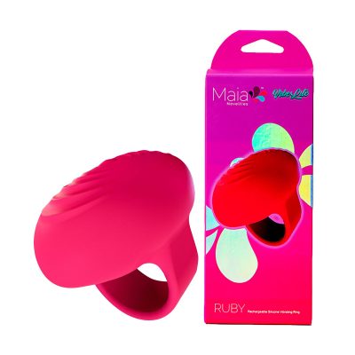 Maia Toys VibeLite Ruby Rechargeable Finger Vibrator Pink AF 011 5060311473721 Multiview