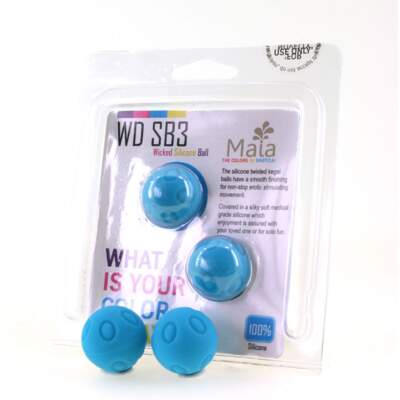 Maia Toys Weighted Silicone Kegel Balls Blue WD SB3 18-09-B4 5060311470584