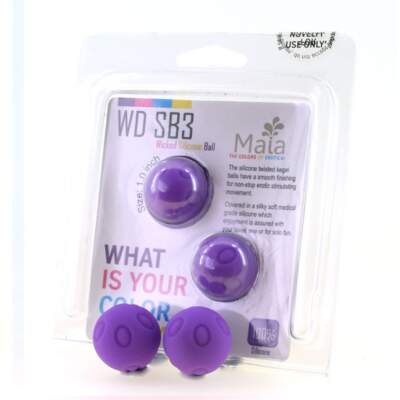 Maia Toys Weighted Silicone Kegel Balls Purple WD SB3 18-09-L2 5060311470577