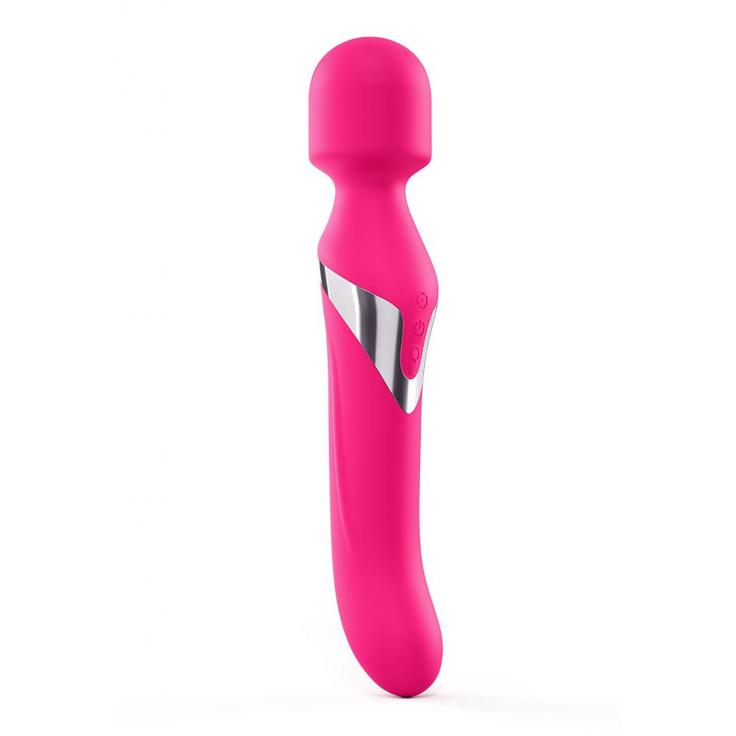 Marc Dorcel Dual Orgasm Vibrating Wand Massager with Rotating Beads Pink 6071984 3700436071984 Detail
