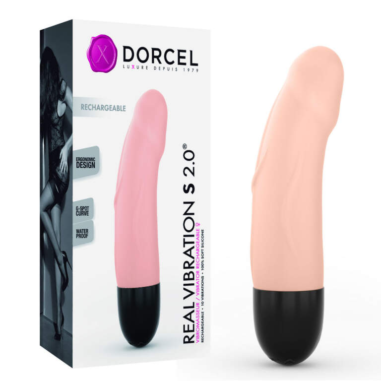 Marc Dorcel Real Vibration Small USB Rechargeable Penis Vibrator Light Flesh 3700436072196 Multiview
