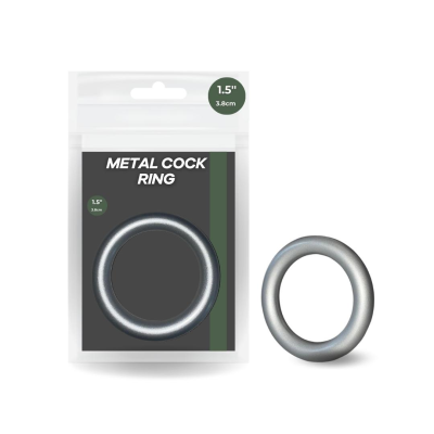 Metal 1 point 5 inch Cock Ring Silver AA 003 9354434001418 Multlview