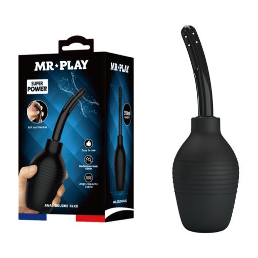 Mr Play BLKC 310ml Silicone Anal Douche Black QX 003 MR 1 6959532335231 Multiview