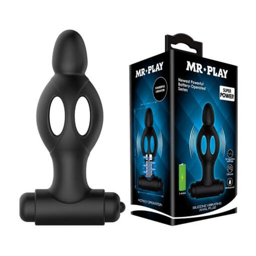 Mr Play Vibrating Expander Plug Black BI 210214 MR 6959532332384 Multiview