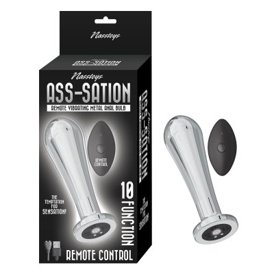 NASS Toys Ass Sation Remote Vibrating Metal Plug Anal Bulb Silver 3117 1 782631311716 Multiview