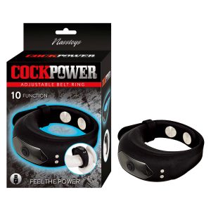 NASS Toys CockPower Adjustable Belt Vibrating Cock Ring Black 3167 782631316704 Multiview